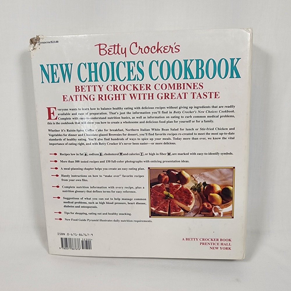 Betty Crocker's New Choices Cookbook More Than 500 Great-Tasting Easy Recipes - Picture 2 of 12